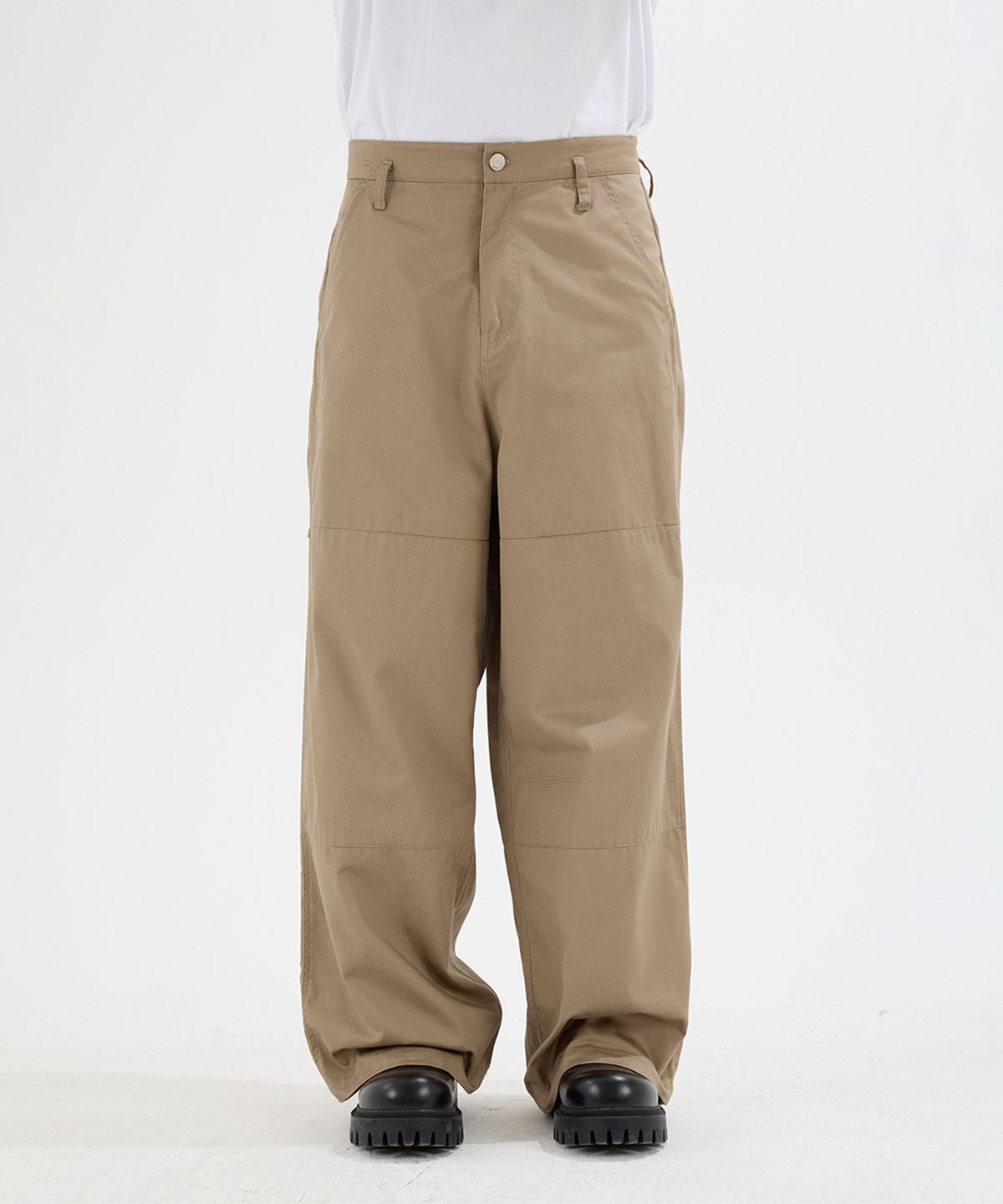 이에이(IEY) PANI SIDE TUCK PANTS Beige