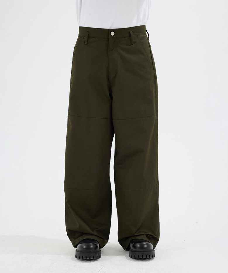PANI SIDE TUCK PANTS Olive