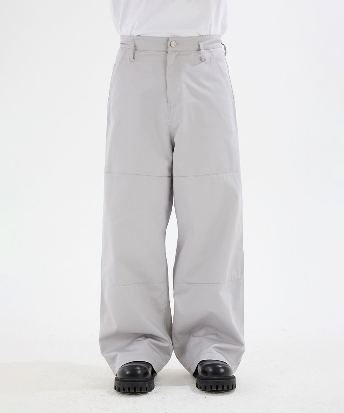 이에이(IEY) PANI SIDE TUCK PANTS Grey