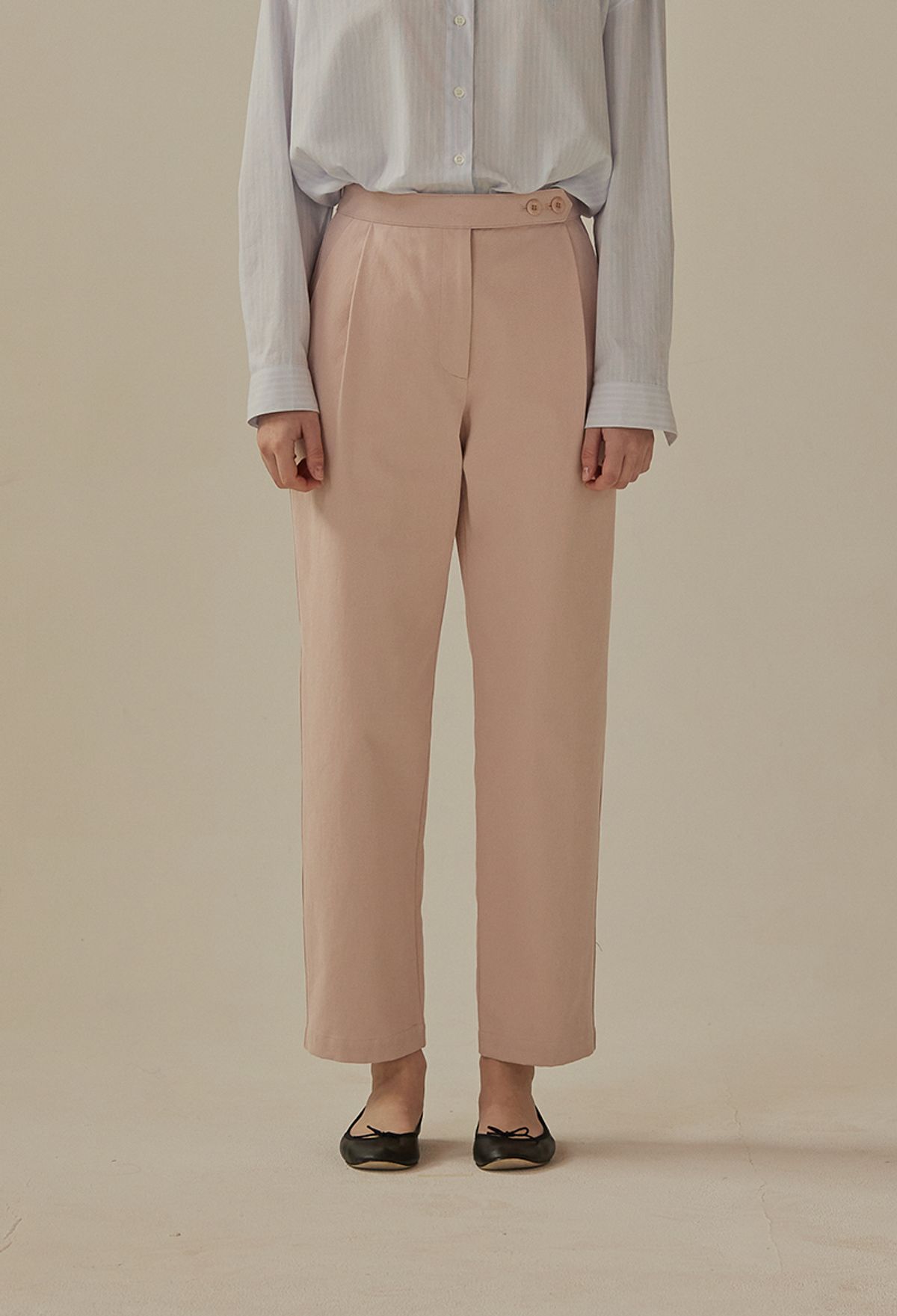 망고매니플리즈(MANGO MANY PLEASE) PASTEL BUTTON PANTS (2colors)