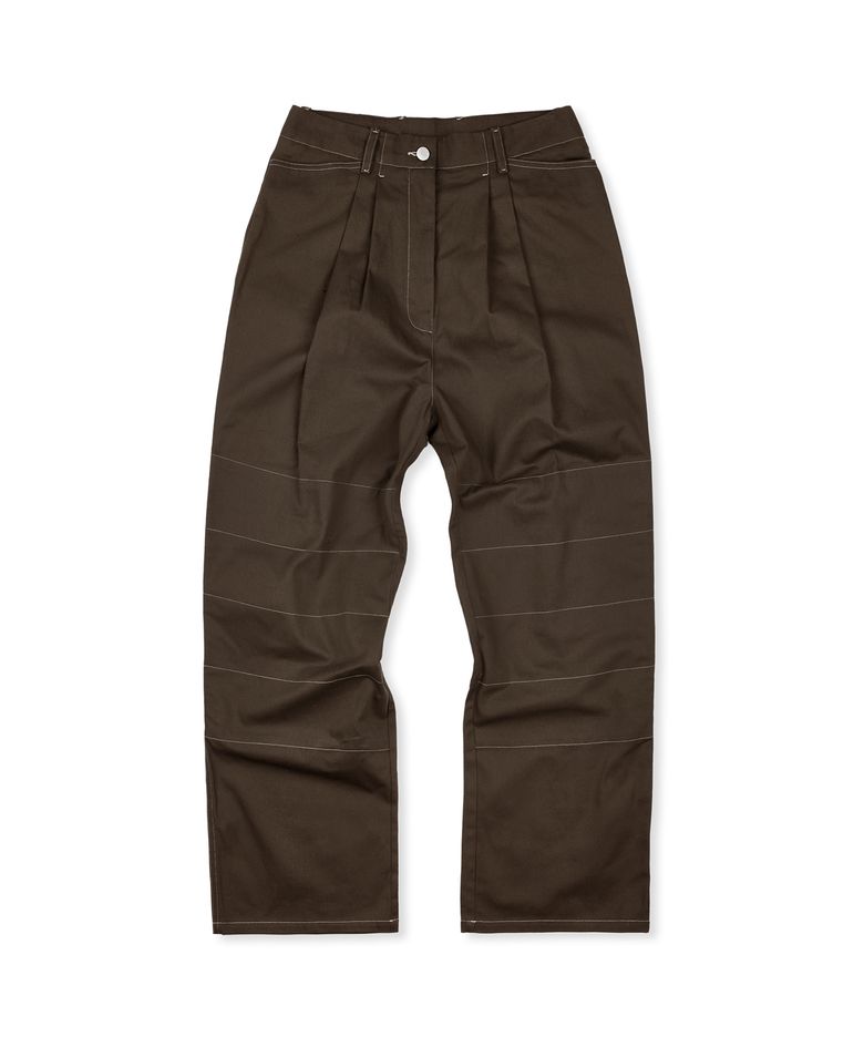 WIDE FIT CARPENTER PANTS BROWN(FOR WOMEN)