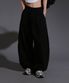 핀턱ver2 와이드 트레이닝 팬츠 [블랙]