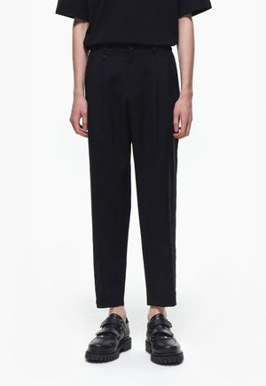 타임리스 투턱 캐롯 팬츠 블랙 ZG3PT357BK