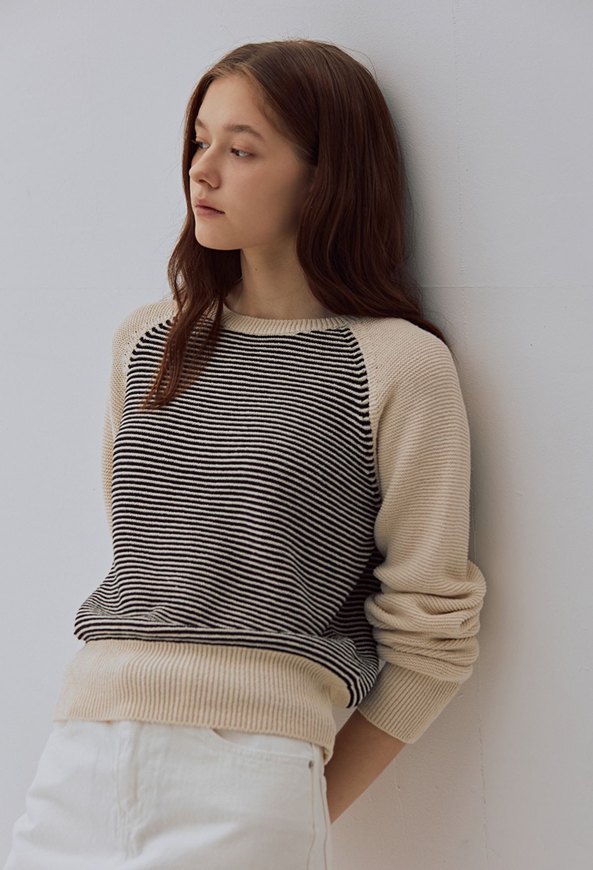 망고매니플리즈(MANGO MANY PLEASE) NOVAN STRIPE KNIT (3colors)