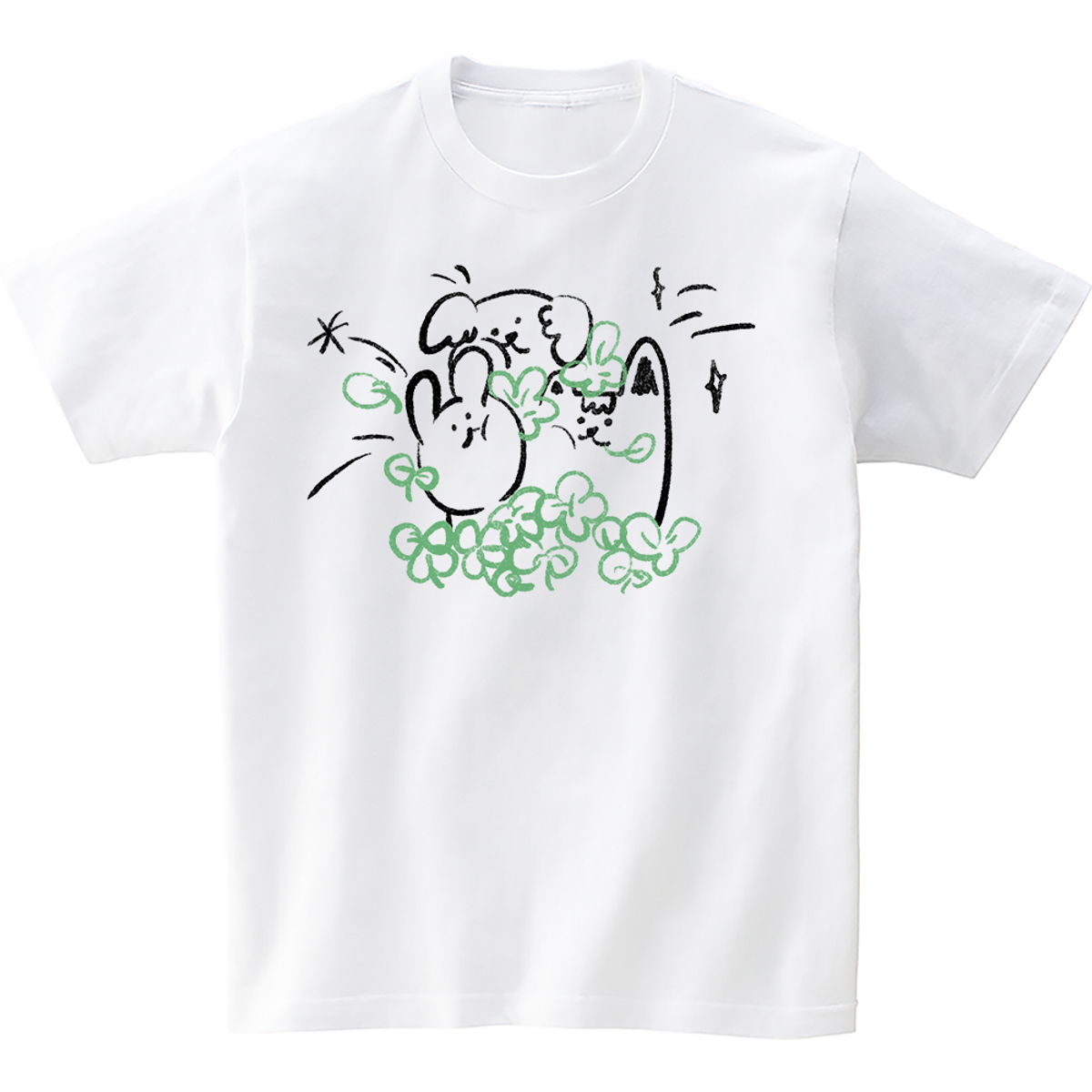 어썸어스(AWESOMEUS) (24SS) LUCKY FRIENDS 2COLOR T_SHIRTS