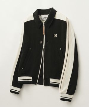 로턴 칼라 트랙 집업 자켓 캐비어 블랙