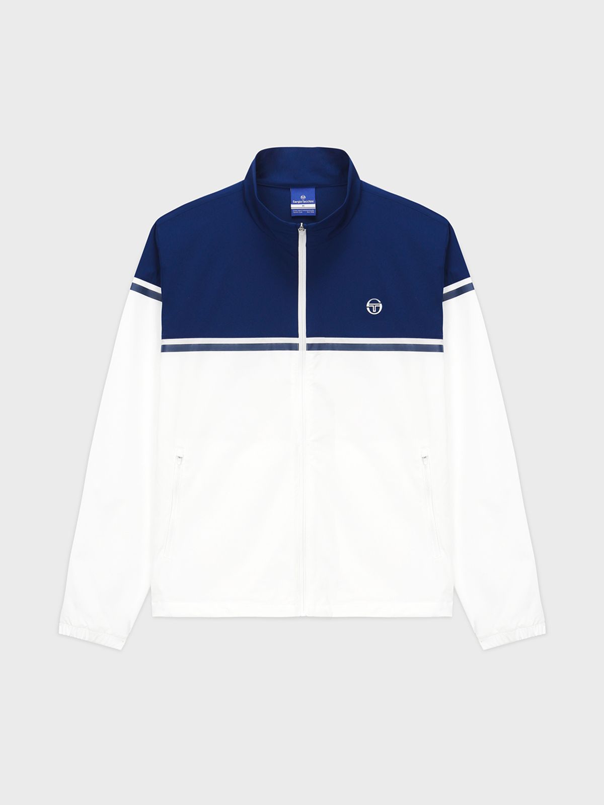 세르지오 타키니(SERGIO TACCHINI) U 고트 우븐 컬러블럭 자켓