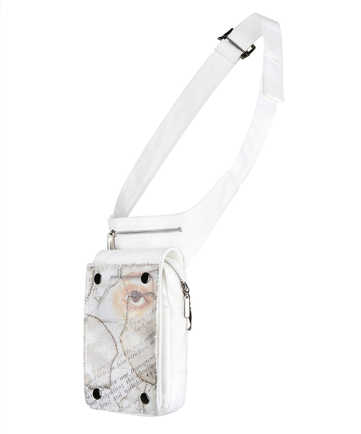 카터(KATER) ARTLESS MINI BODYBAG - WHITE