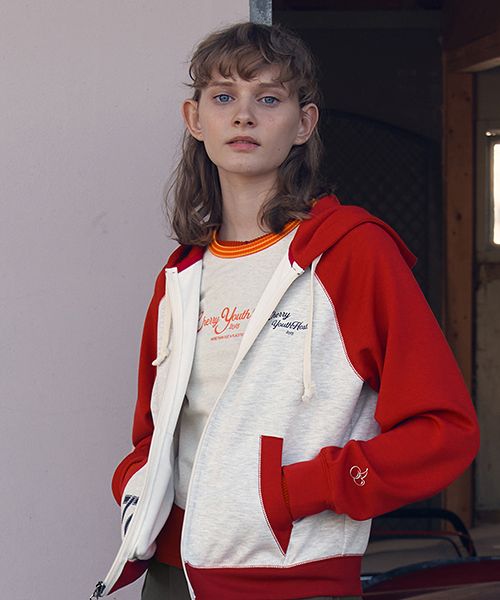 アウターその他 KIRSH Color Mix Raglan Hooded Zip-Up Red KKSSCJJ504MRDA MUSINSA | KIRSH Color Mix Raglan Hooded Zip-Up [Red]