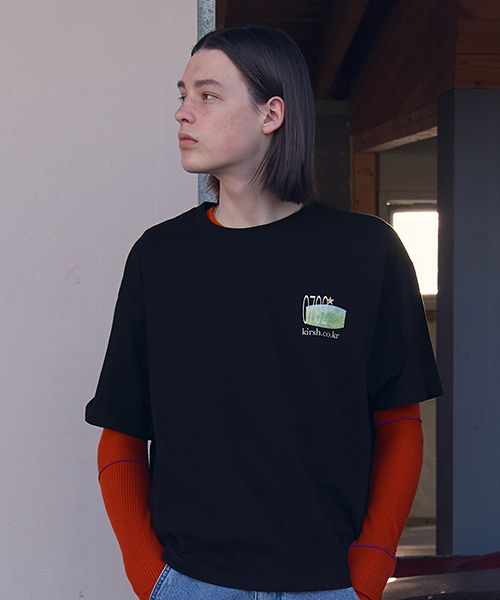 ★KIRSH★ Uni Youth Hostel Graphic T-Shirt Black MUSINSA | KIRSH Uni Youth Hostel Graphic T-Shirt [Black]