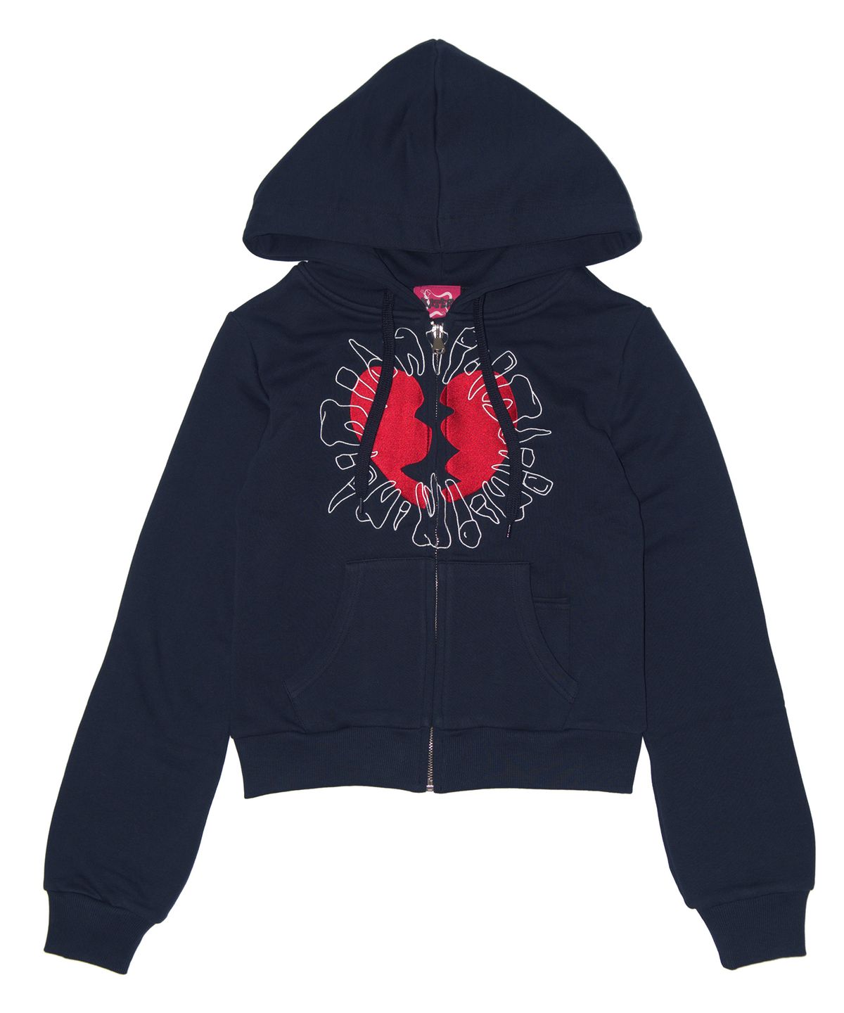 카터(KATER) Broken Heart zip-up hoodie - NAVY