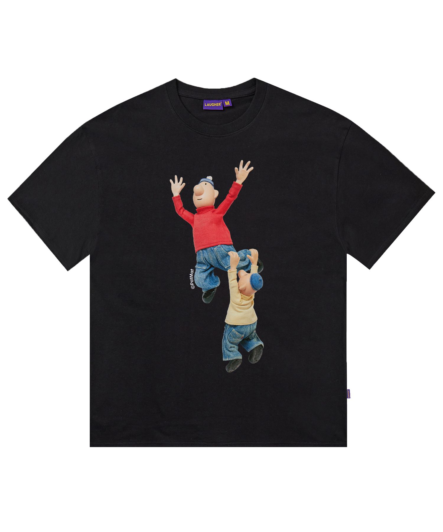 Tシャツ・カットソー LAUGHER PATMAT WOW T-SHIRT BLACK PM17 MUSINSA公式 | LAUGHER [PAT&MAT] Wow, T-shirt. - Black
