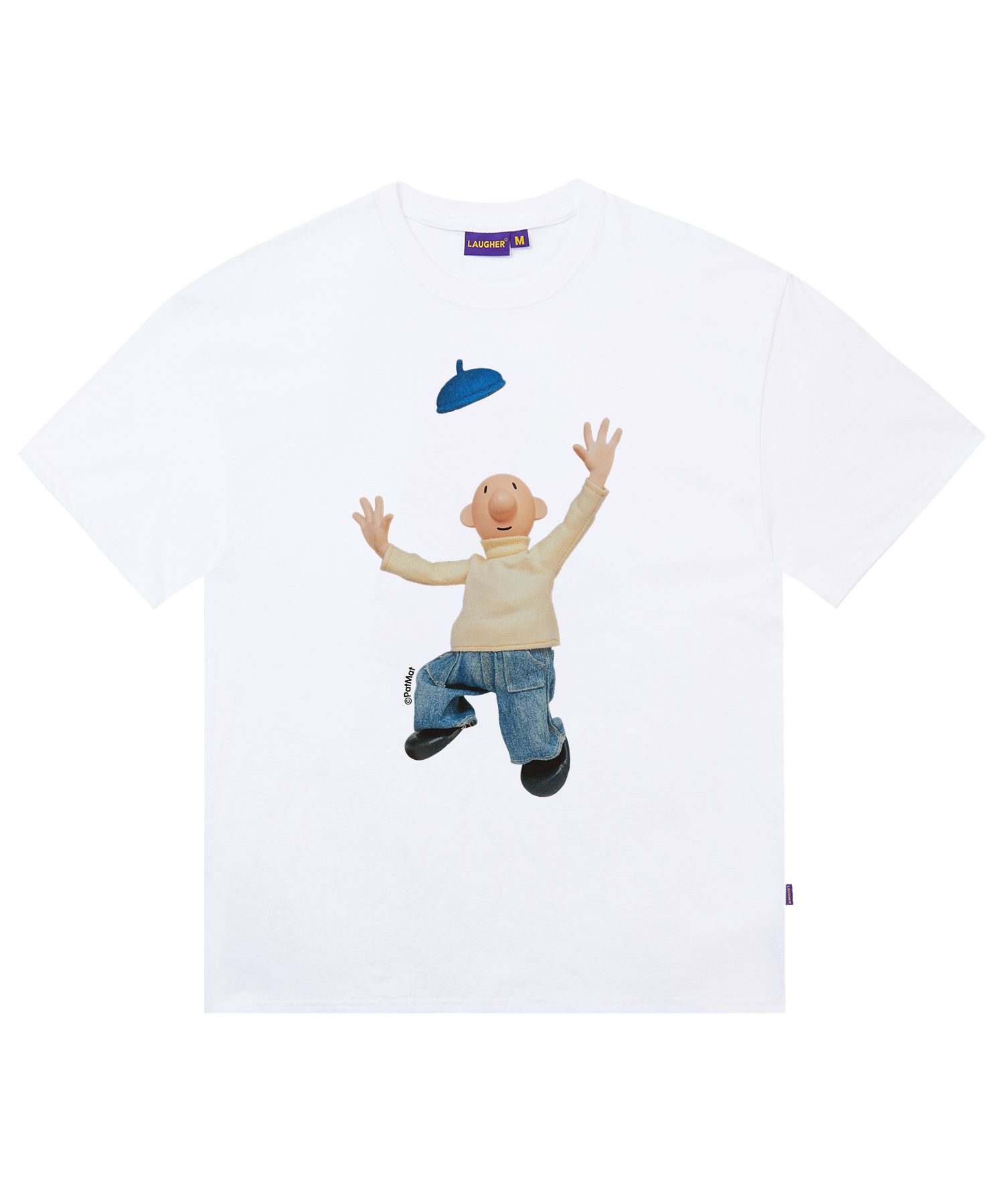 Tシャツ・カットソー LAUGHER PATMAT Wow Matt T-Shirt White PM22 MUSINSA公式 | LAUGHER [PAT&MAT] Wow, pat T-shirt. - White