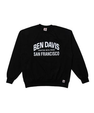 화이트라벨 플로키 로고 스웨트 셔츠 블랙