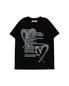 HEART SPRAYED T-SHIRTS (BLACK)
