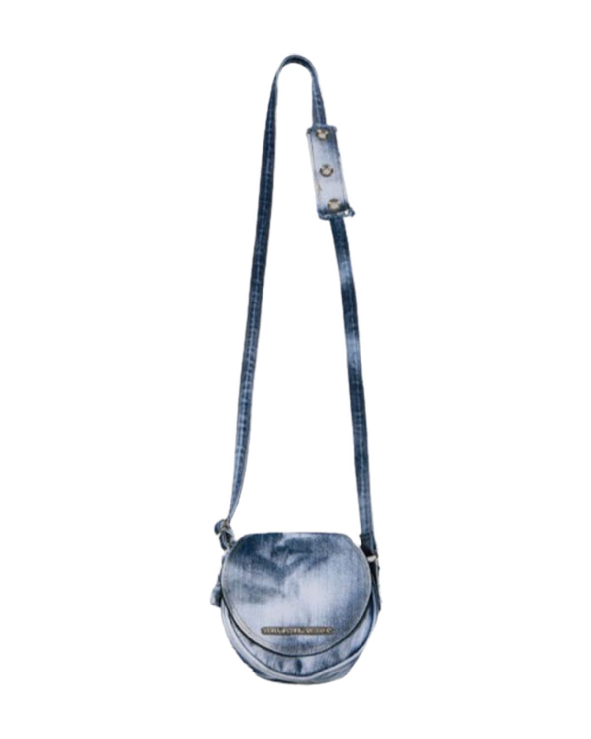 더뮤지엄비지터(THEMUSEUMVISITOR) WASHED DENIM MINIBAG (WHITE BLUE)