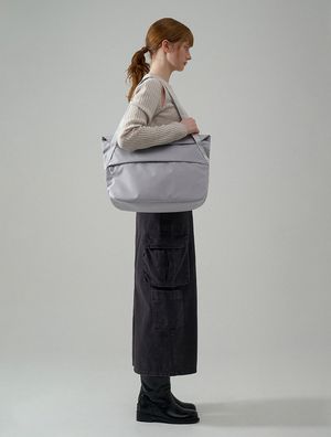 에어리 토트백 데일리 캐주얼 캔버스 백- 라이트그레이