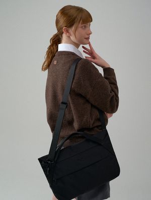 에어리 크로스백 데일리 캐주얼 백 - 라지 블랙