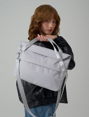 에어리 크로스백 데일리 캐주얼 백 - 라지 라이트그레이