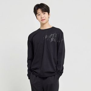 주니어 레터링 포인트 긴팔 티셔츠