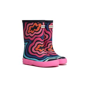 [KIDS] 퍼스트 클래식 웨이브 프린트 레인부츠 - 버블리플 KFT5062RMALRI