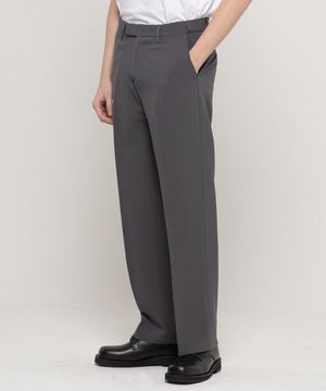 히든밴딩 세미 와이드 링클프리 슬랙스[그레이]