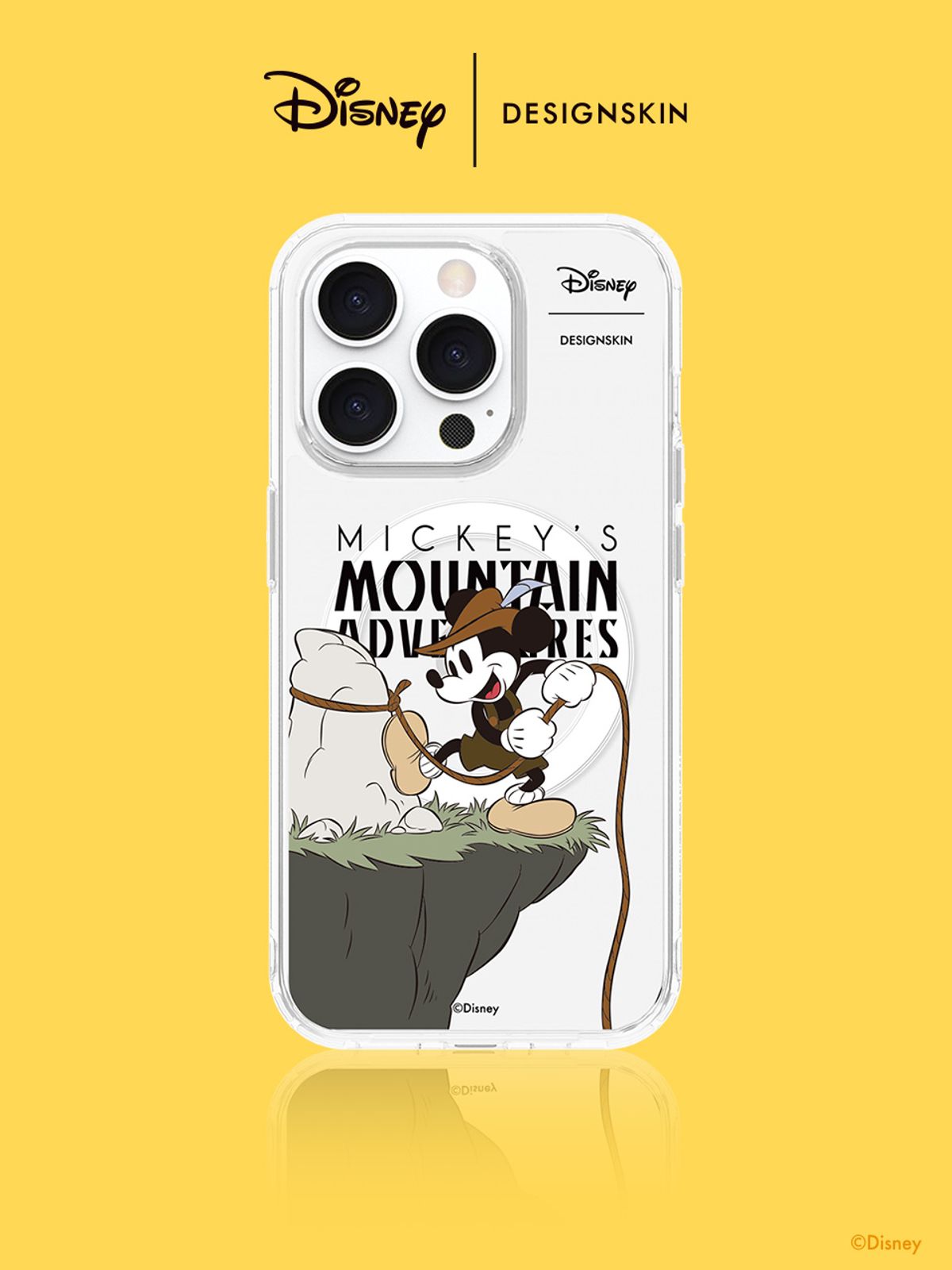 디자인스킨(DESIGNSKIN) [디즈니] 맥세이프 클리어 그래픽 케이스-어드벤처 미키 마우스