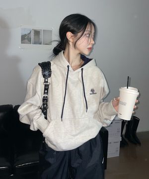 [쭈리/기모] 스티치 콤비 후디 [6color]