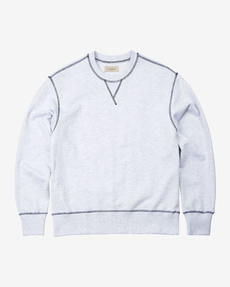 3N605 Sweat Shirts (White Melange)