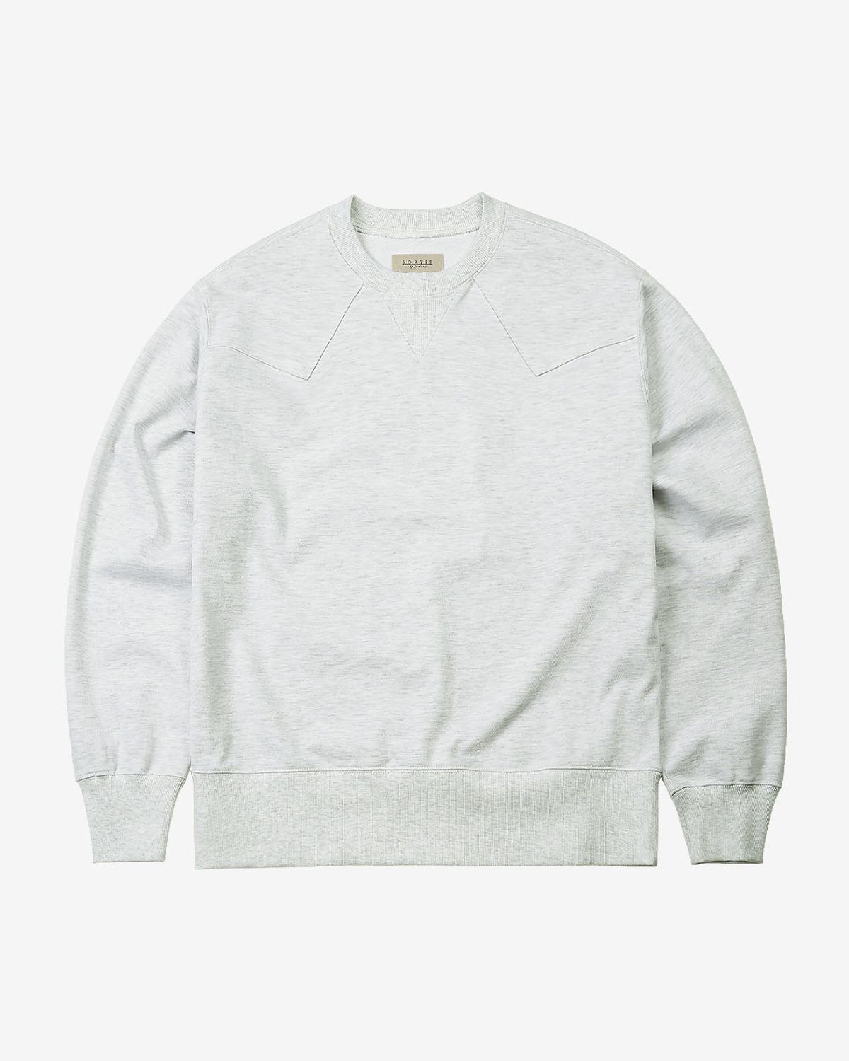솔티(SORTIE) Western Sweat Shirts (White Melange)