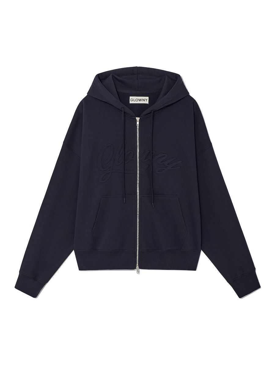 トップス GLOWNY JORDAN ZIP-UP HOODIE MUSINSA | GLOWNY JORDAN ZIP-UP HOODIE (NAVY)