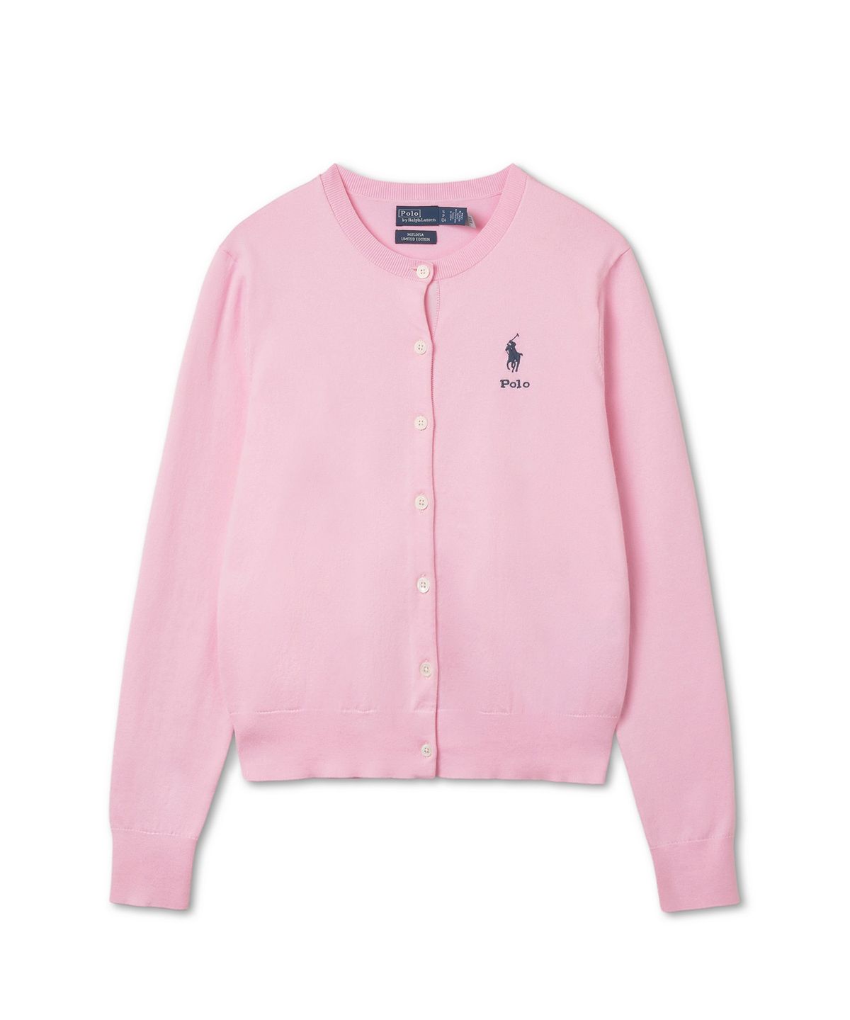 폴로 랄프 로렌(POLO RALPH LAUREN) W [New Pink Capsule] W 코튼 블렌드 가디건 - 핑크