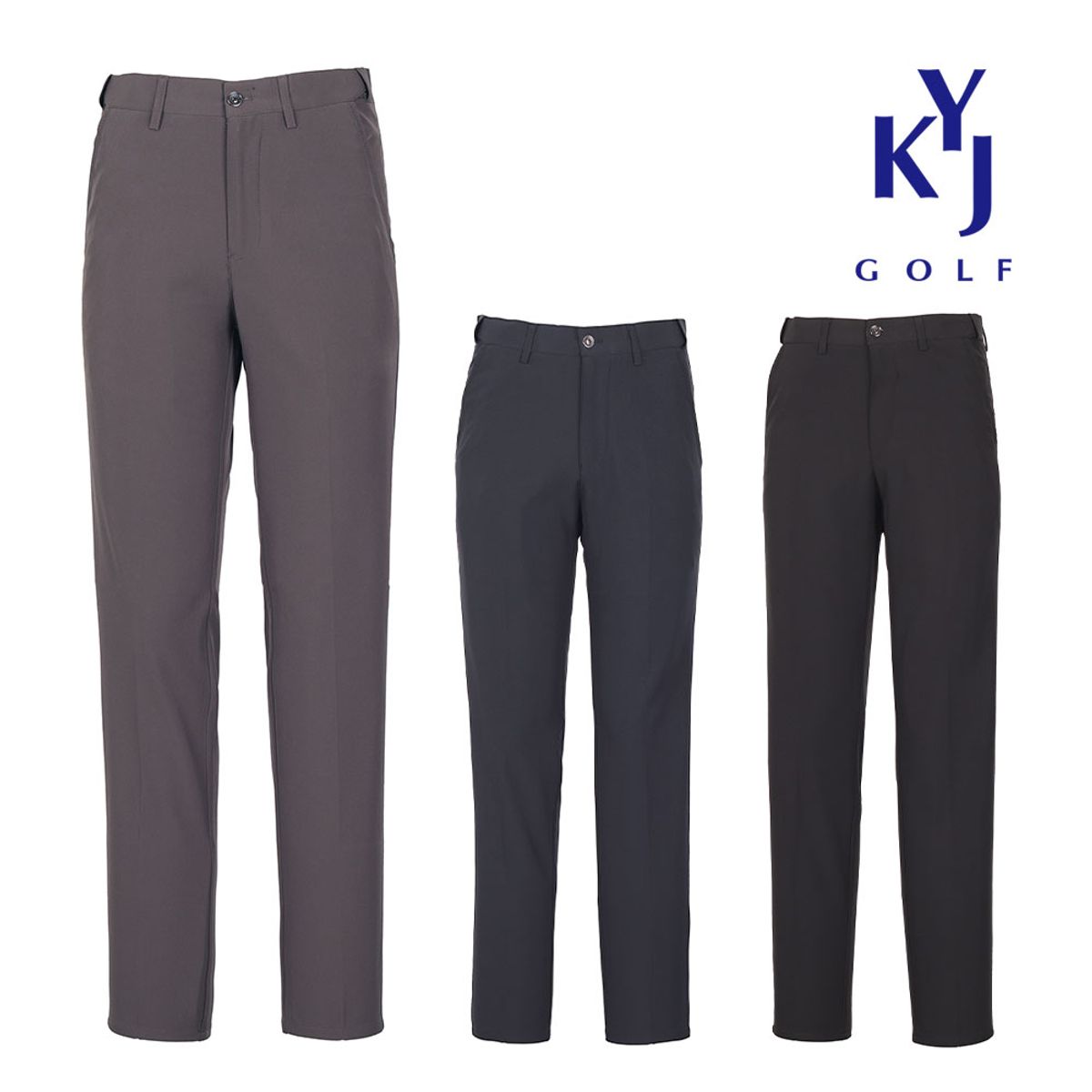 김영주 골프(KIM YOUNG JOO GOLF) 봄가을 허리편한 히든밴딩 팬츠 삼띠 스판 남성 골프 바지 KOSMSL24