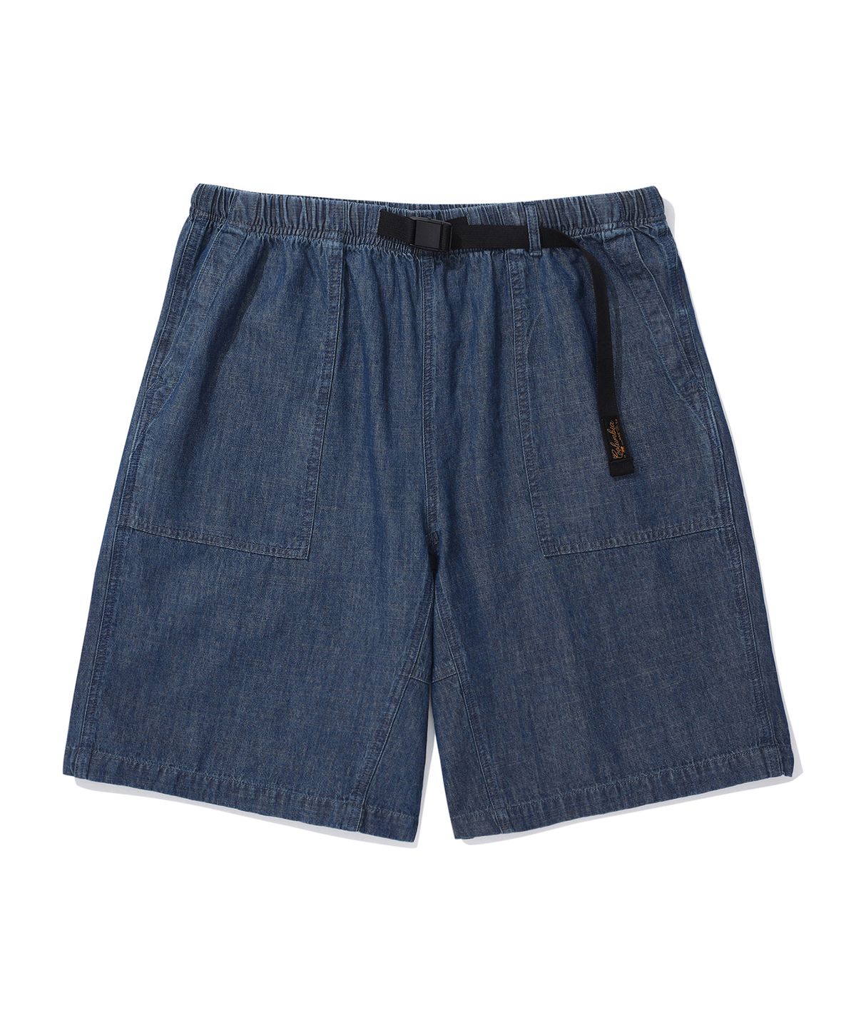 컬럼비아 유니버시티(COLUMBIA UNIVERSITY) SL-LABEL BELTED DENIM SHORTS PANTS 미드나잇데님