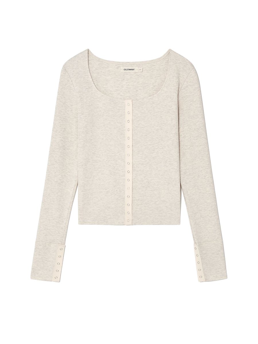 トップス NU NOSTALGIA LONG SLEEVE (MELANGE BEIGE) MUSINSA公式 | GLOWNY NU NOSTALGIA LONG SLEEVE (MELANGE BEIGE)