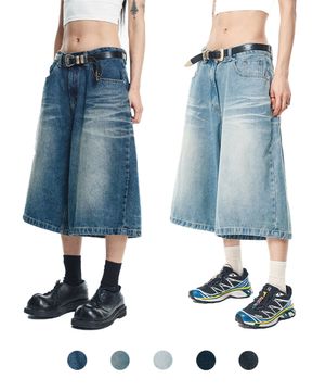 8부 데님 버뮤다팬츠 - 5 color