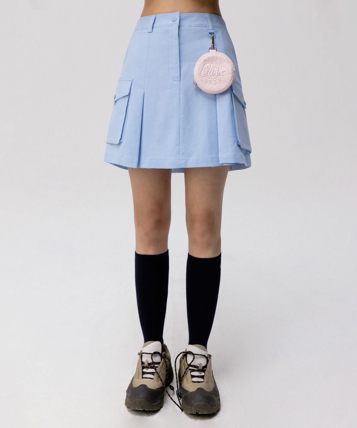 클로브(CLOVE) [24SS clove] Cargo Skirt (Sky Blue)