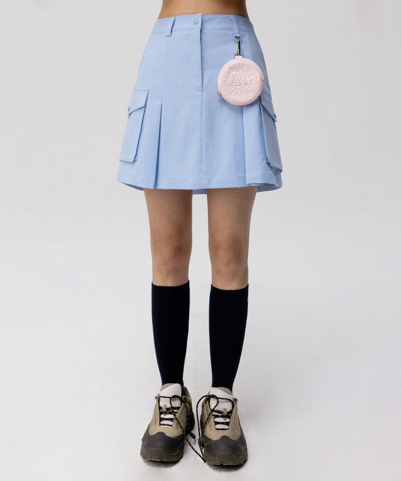 [24SS clove] Cargo Skirt (Sky Blue)