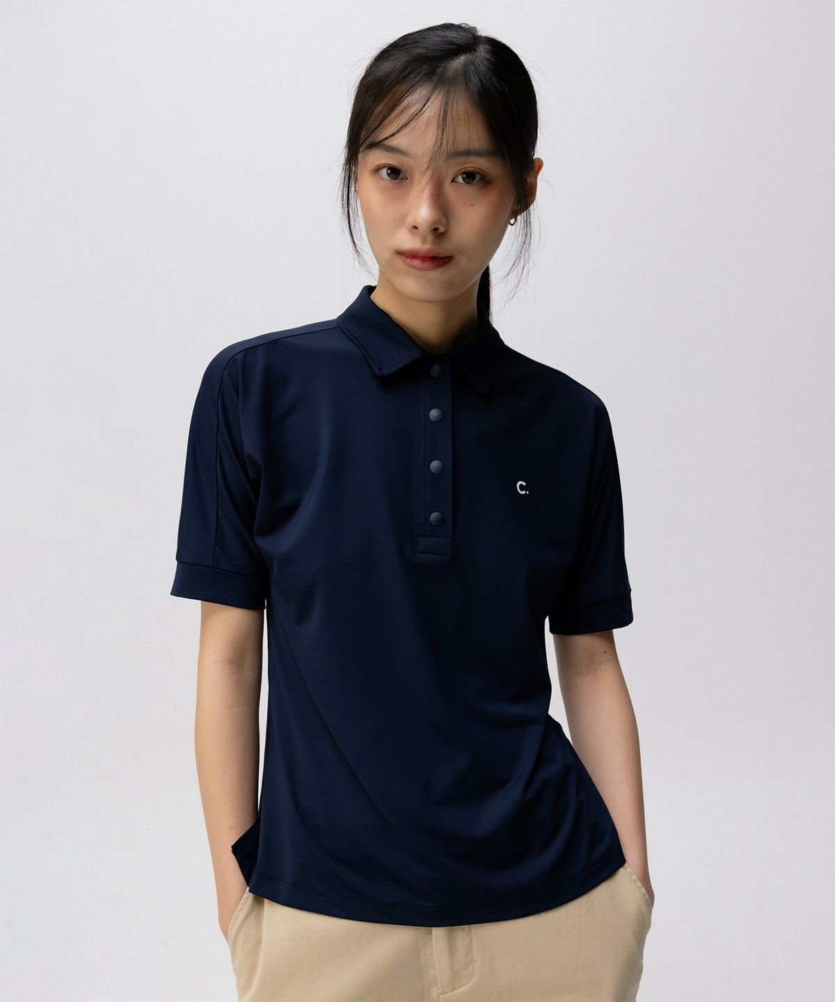 클로브(CLOVE) [24SS clove] Slim Polo Shirt (Navy)