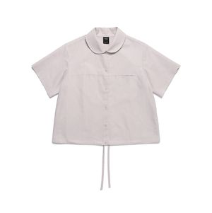 W 오가닉 코튼 셔츠 Grayish Pink