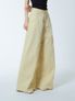 와이드 플레어 면팬츠 크림베이지