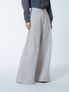 와이드 플레어 면팬츠 그레이