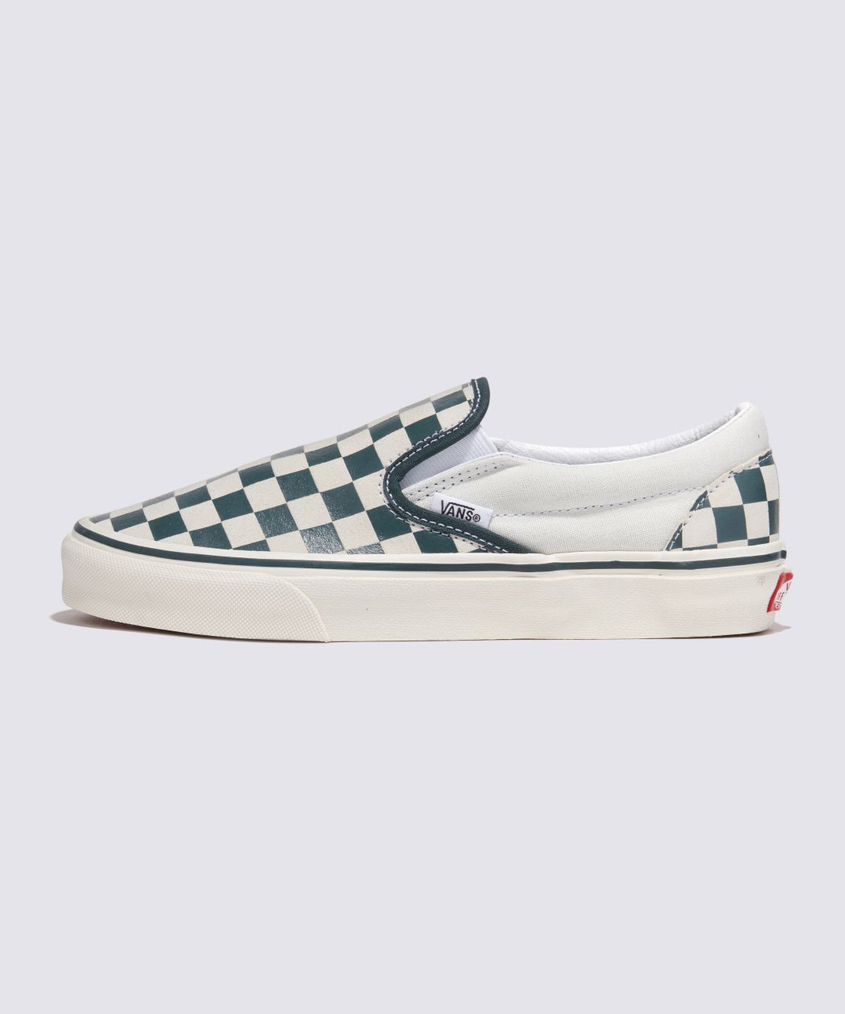반스(VANS) 클래식 슬립온 - (체커보드) 그린:트루 화이트 / VN000BVZBGN1