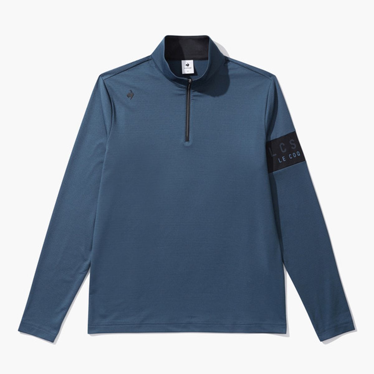 르꼬끄 골프(LECOQ GOLF) 남성 조직감 반집업 티셔츠 (GP121MTL24)