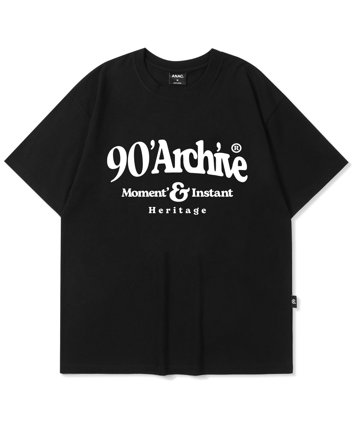 어나더 아카이브(ANOTHER ARCHIVE) 90s 아카이브 로고 반팔티_블랙