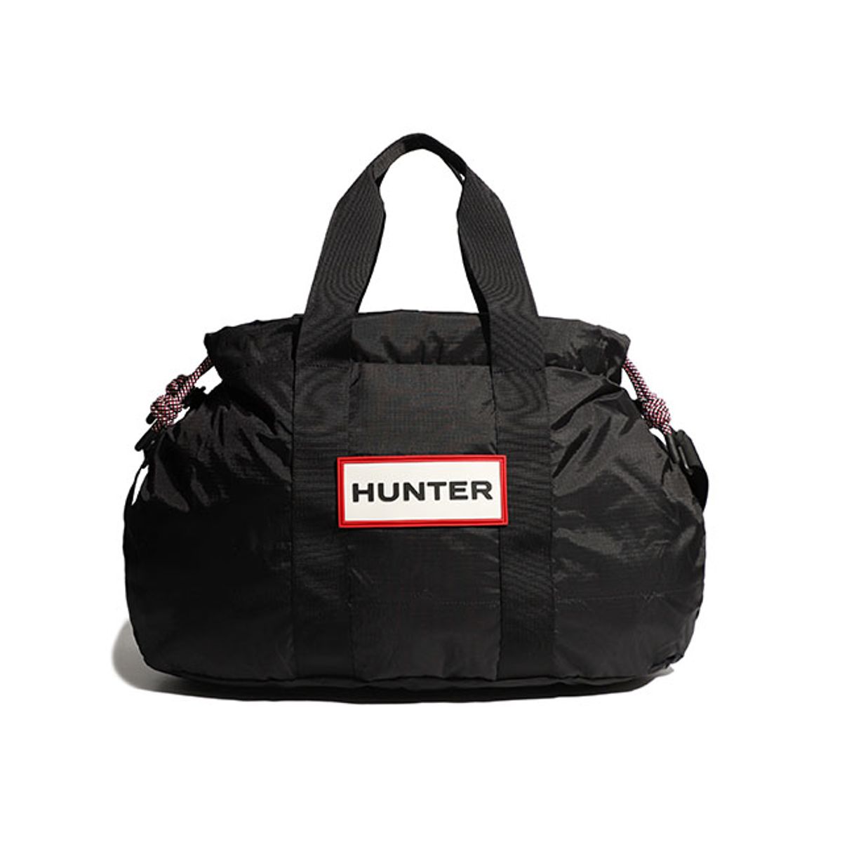 헌터(HUNTER) [UNISEX] 트래블 립스탑 홀드올 - 블랙/레드로고 UBW3603NRSRBO