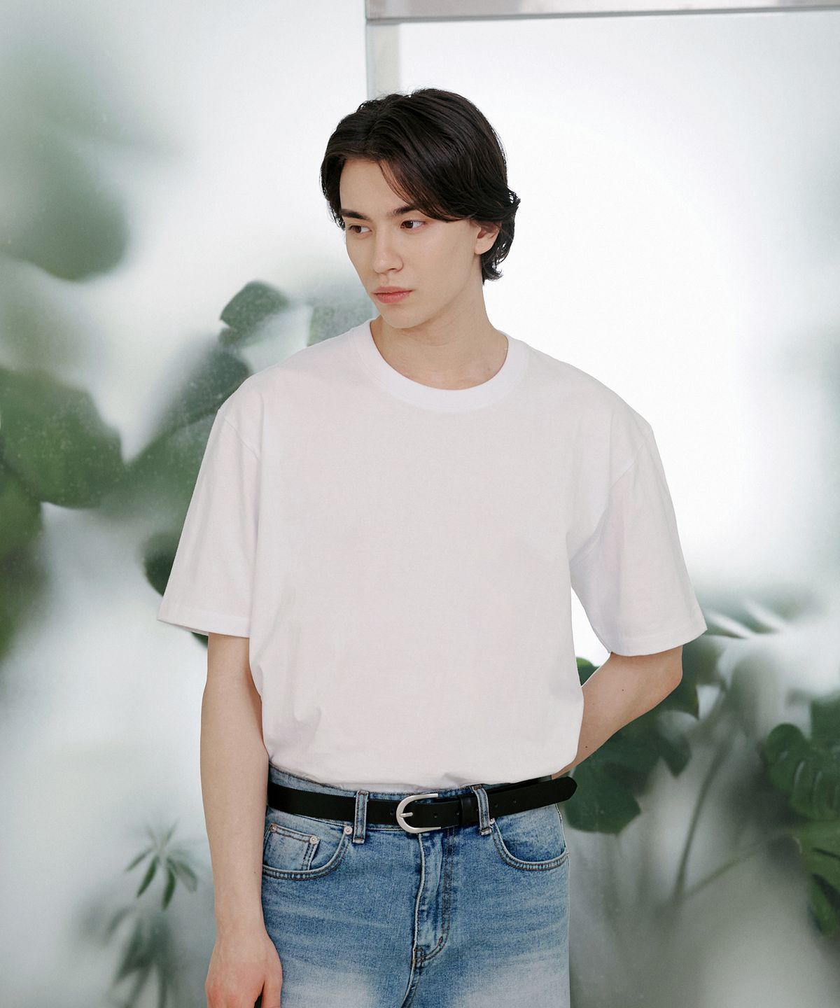 핀블랙(PINBLACK) (MEN) 데일리 이지 반소매 티셔츠