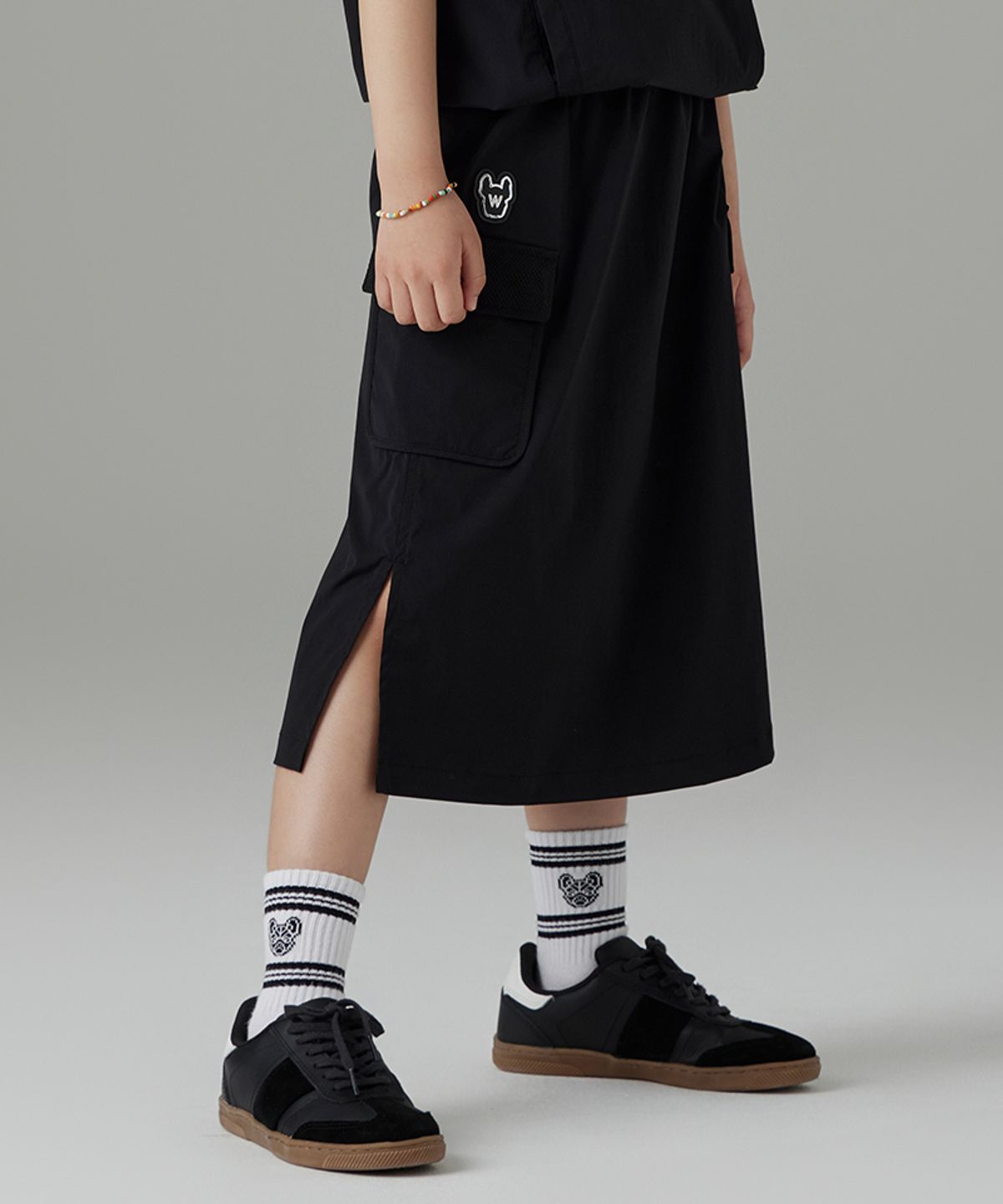 라이프워크 키즈(LIFEWORK KIDS) 키즈) 실버 라독 메쉬 스커트