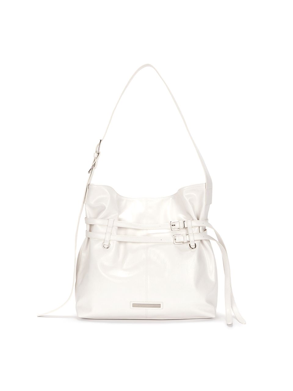 ★ SALE!! ★【Matin Kim】DOUBLE BELTED STRAP BIG BAG MUSINSA | MATIN KIM DOUBLE BELTED STRAP BIG BAG IN IVORY