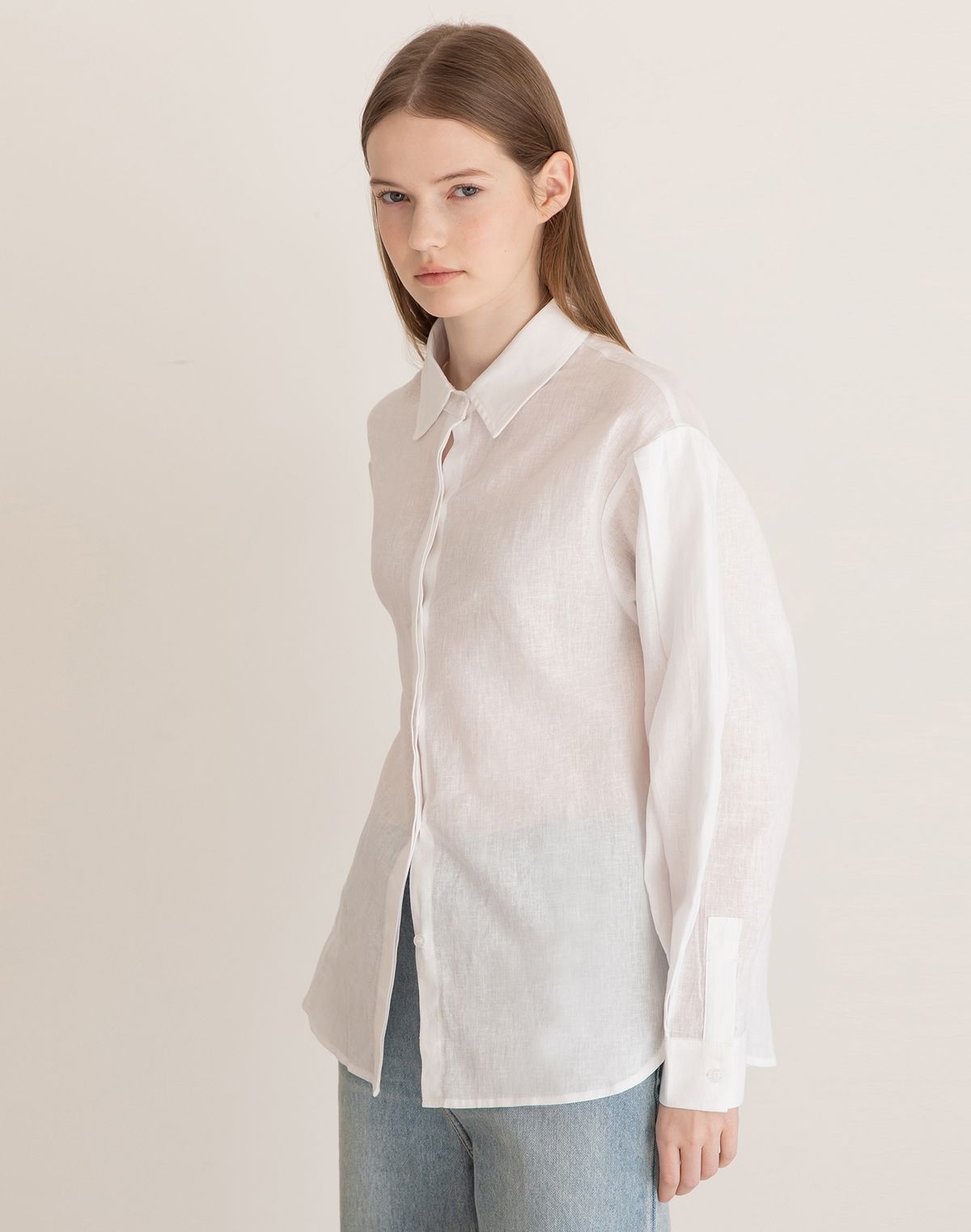 제이마크뉴욕(JMARKNEWYORK) Pintuck sleeve shirt - White